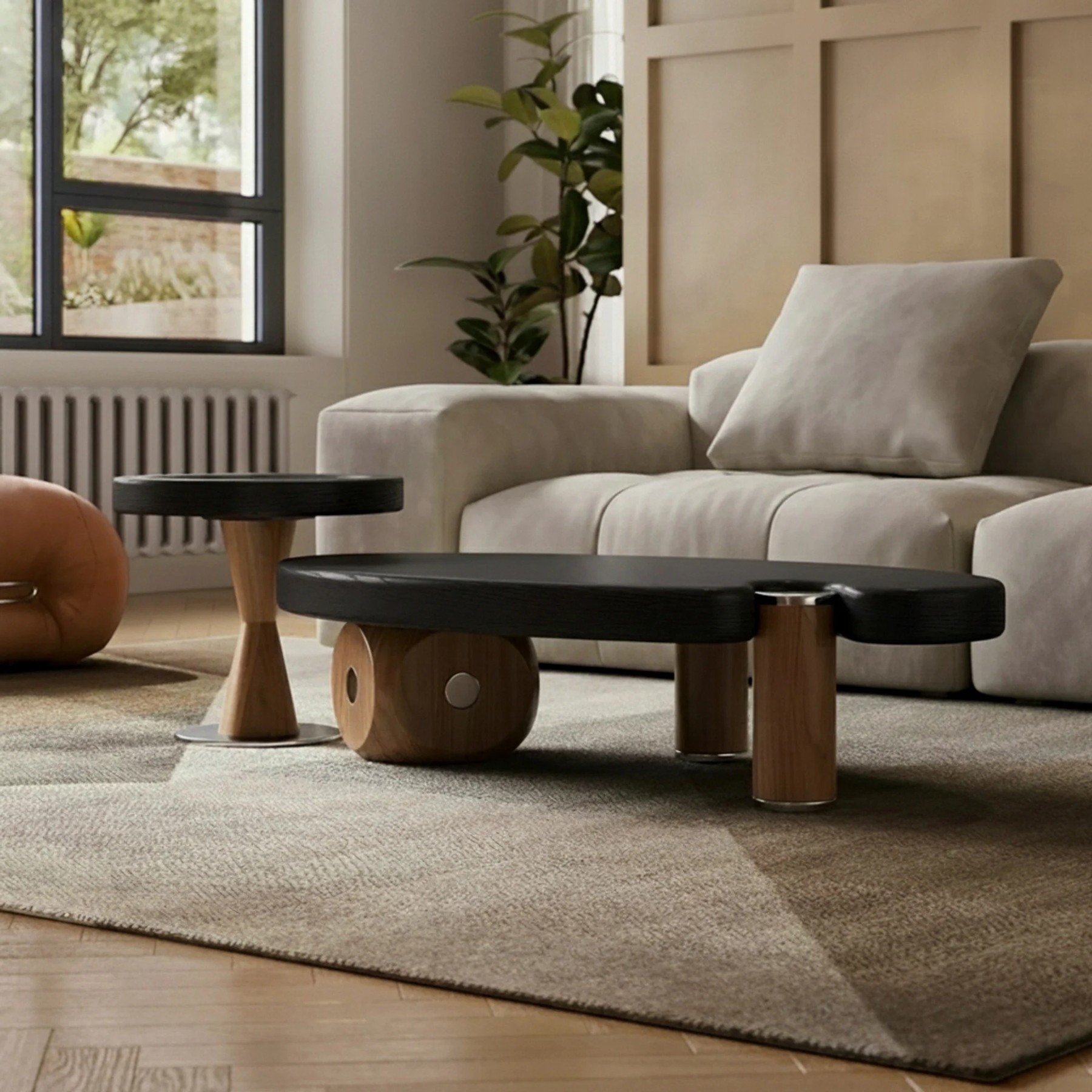 Streamlined Coffee Table Set lifestyle 1