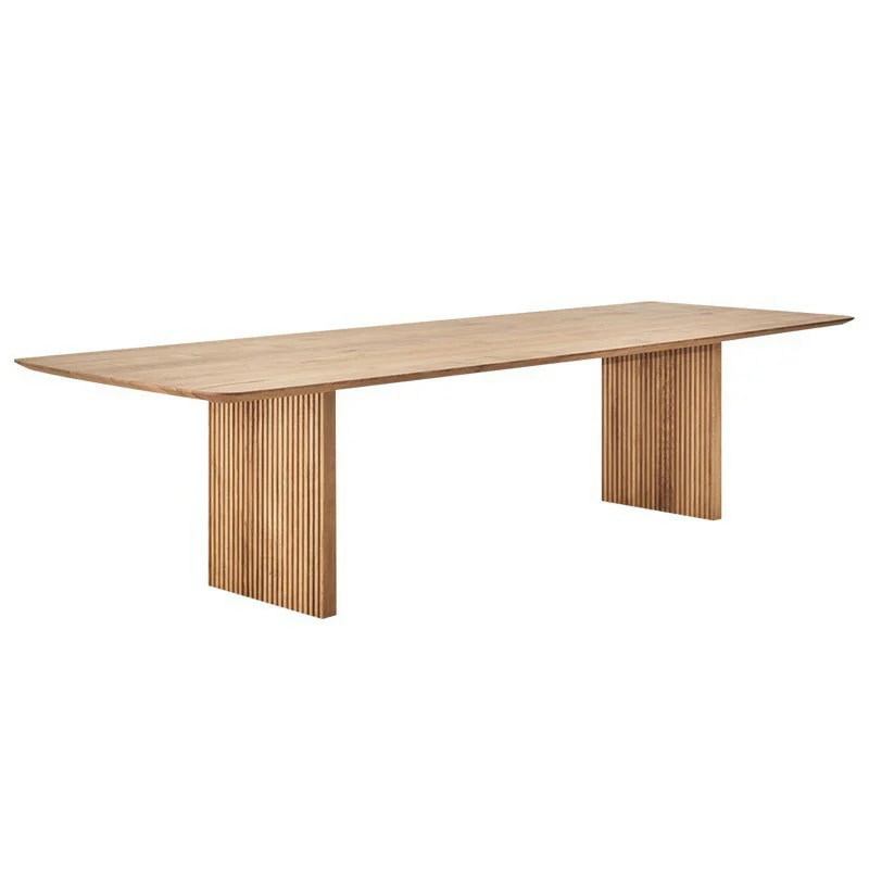 Solid Wood Double Pedestal Dining Table lifestyle 1