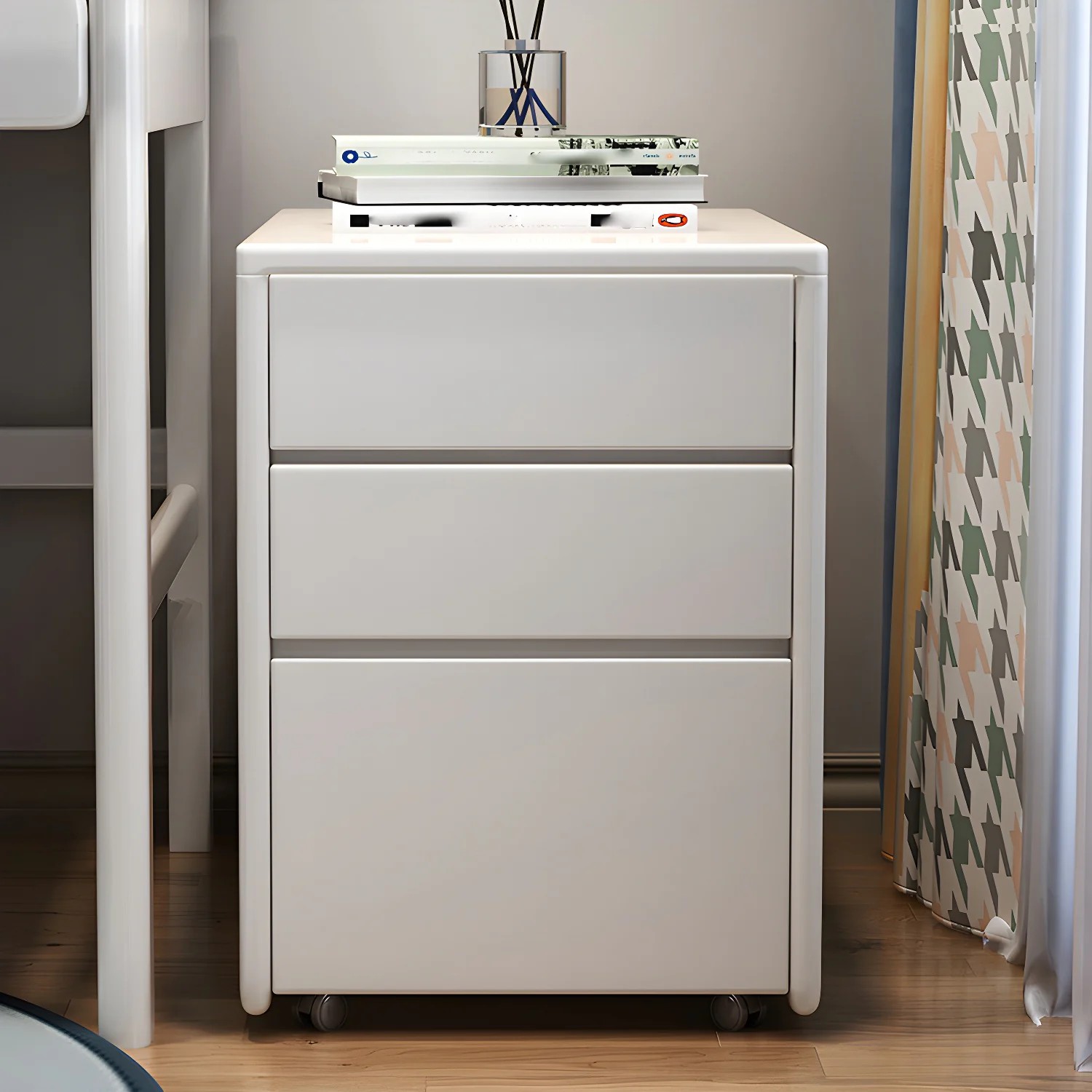 Square Wood Accent Cabinet lifestyle 1