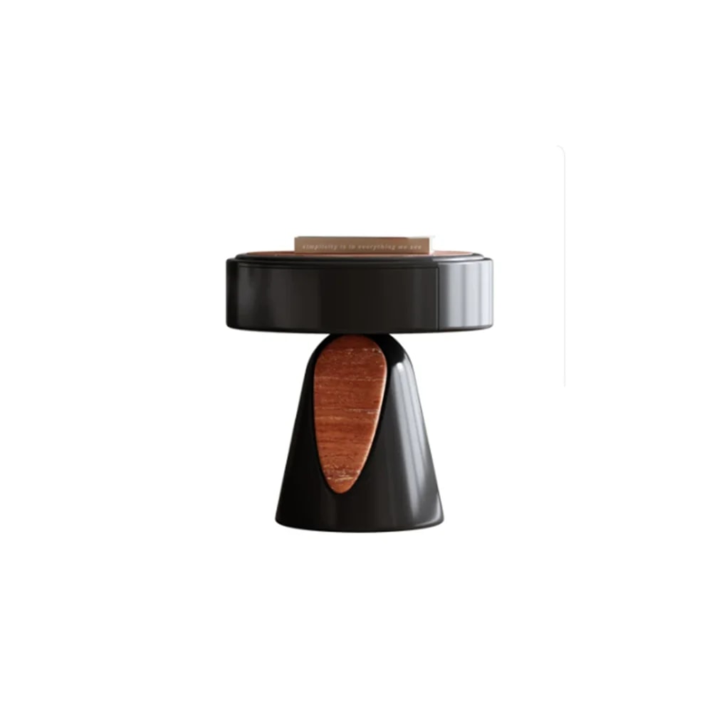 Minimalist Circular Nightstand lifestyle 1