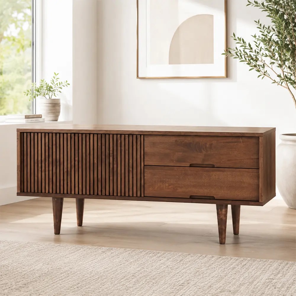 Solid Wood Wabi-sabi TV Stand lifestyle 3