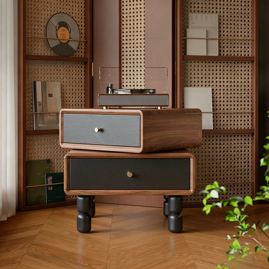 Vintage Folding Nightstand lifestyle 3