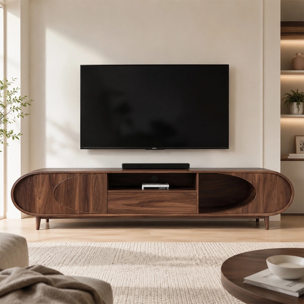 Black Walnut TV Console lifestyle 1