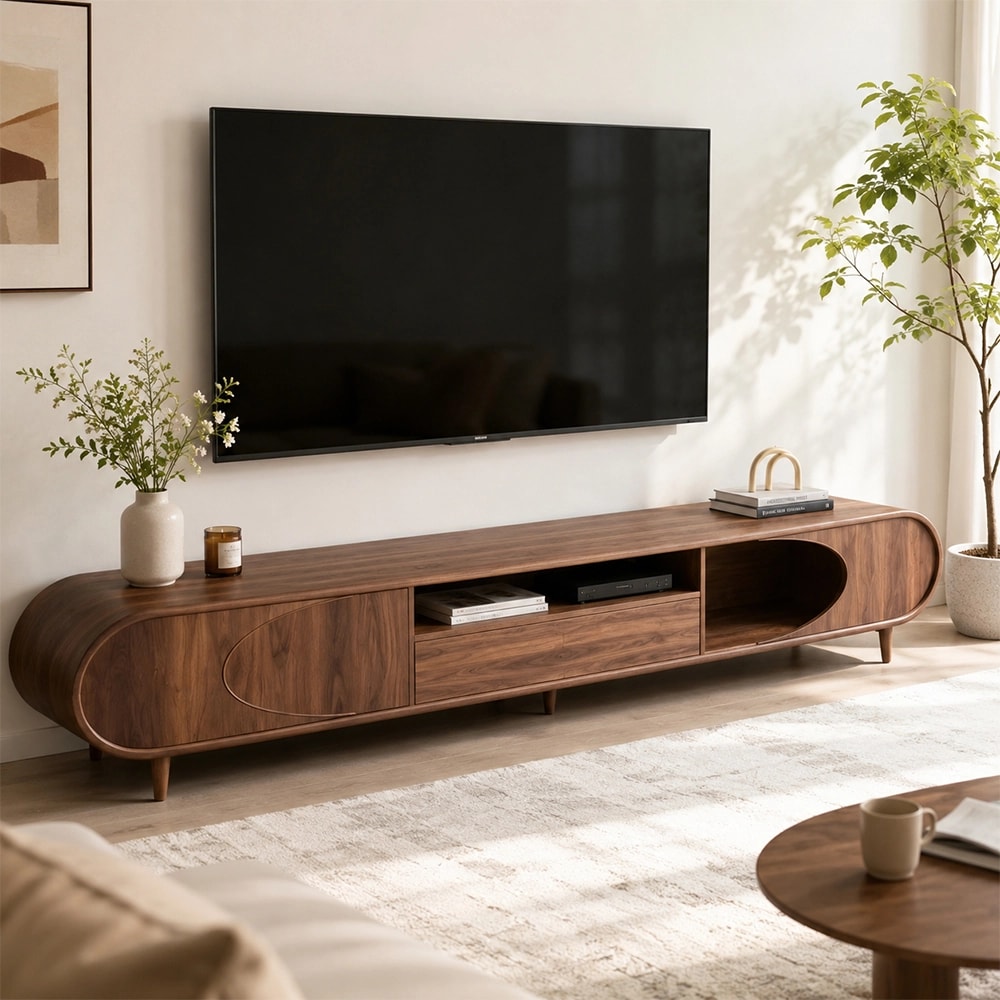 Black Walnut TV Console lifestyle 3