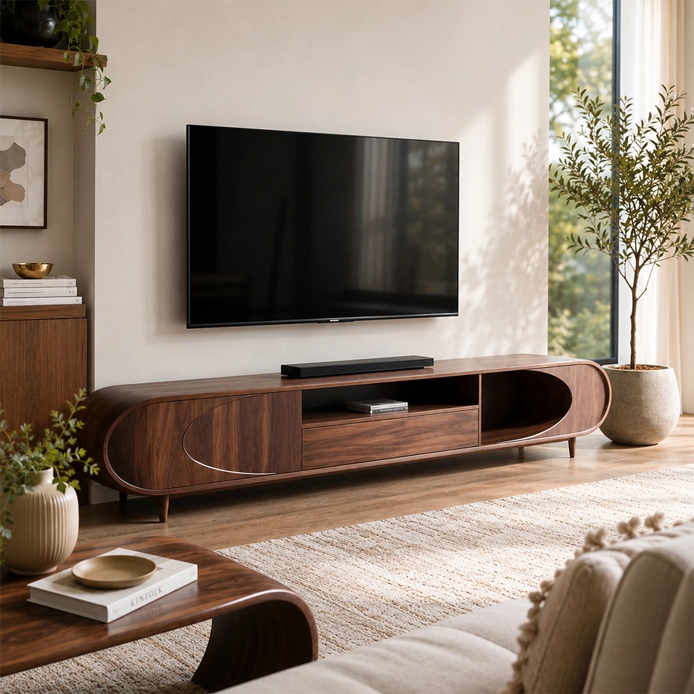 Black Walnut TV Console lifestyle 2