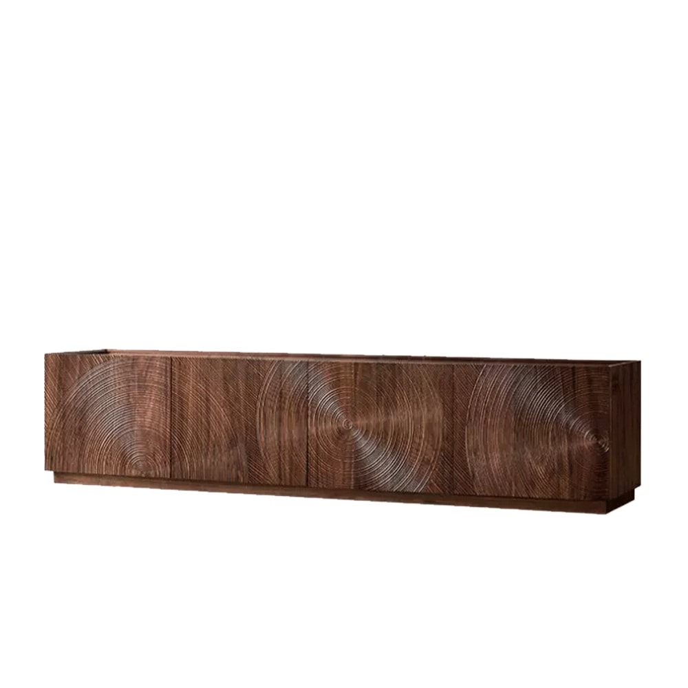 Sculpted Walnut TV Console lifestyle 1