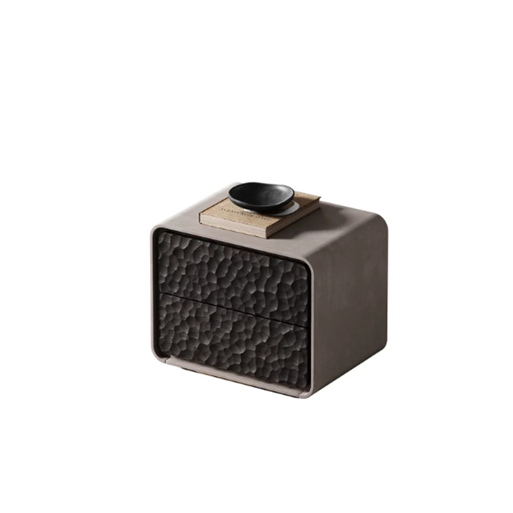 Textured Leather Nightstand lifestyle 1
