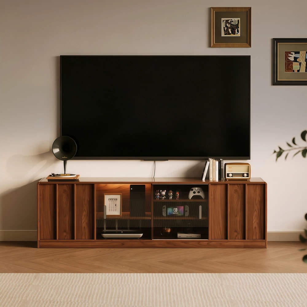 Mid-Century Wood Media Console lifestyle 3
