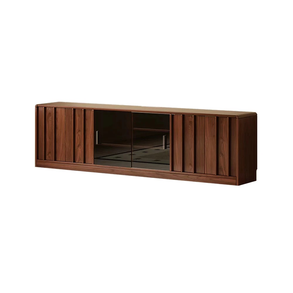 Mid-Century Wood Media Console lifestyle 1