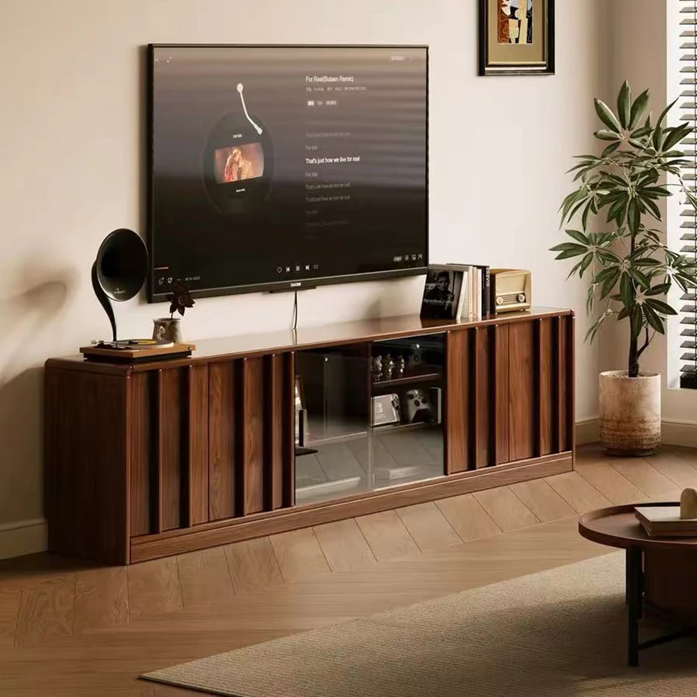 Mid-Century Wood Media Console lifestyle 2