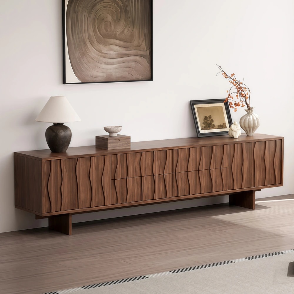 Medieval Style Solid Wood TV Cabinet lifestyle 3