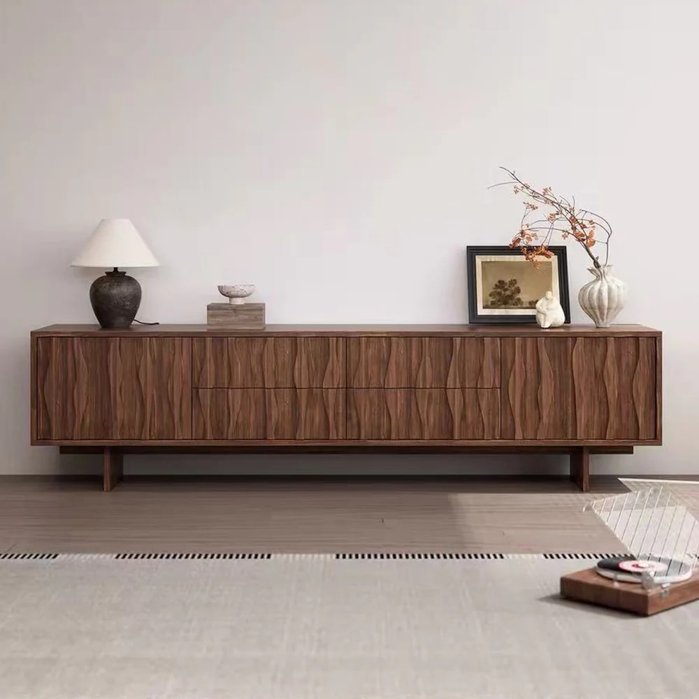 Medieval Style Solid Wood TV Cabinet lifestyle 2