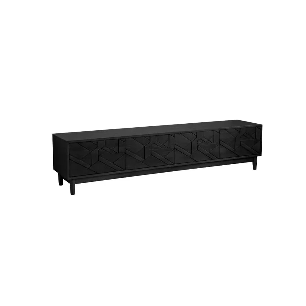 Nordic Solid Pine TV Cabinet lifestyle 1