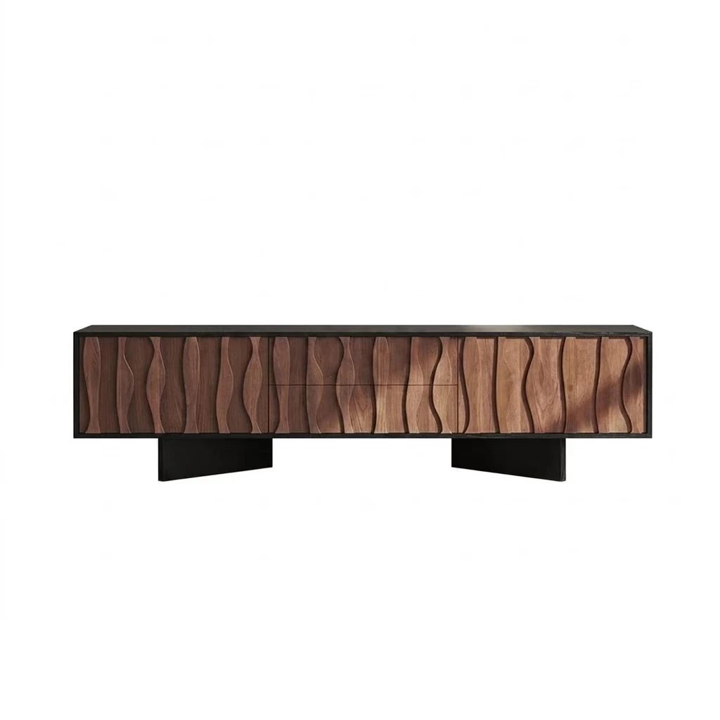 Geometric Relief TV Stand lifestyle 1