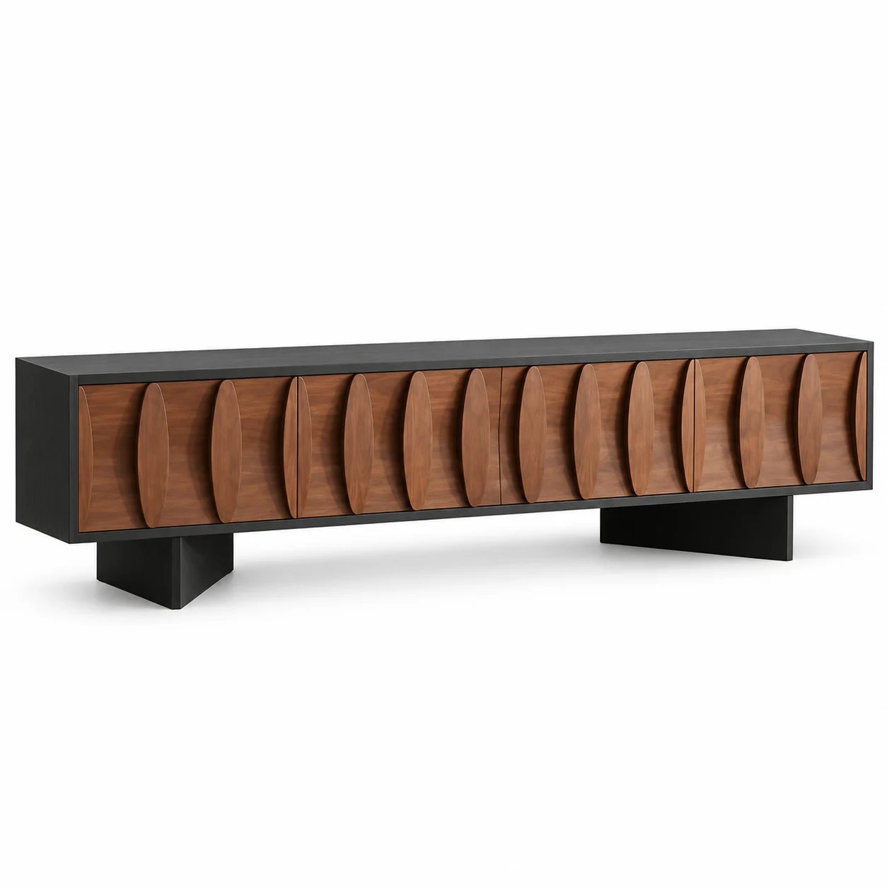 Geometric Relief TV Stand lifestyle 1