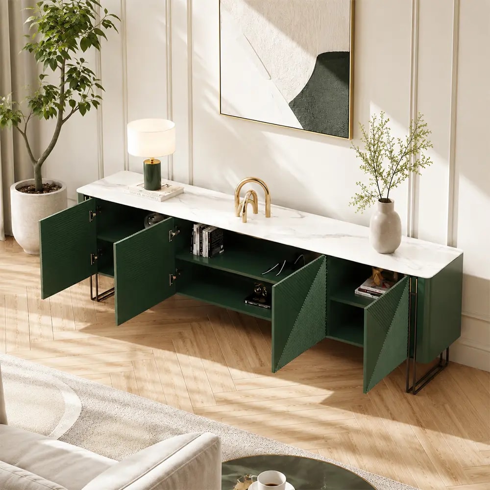 Wood TV Stand lifestyle 2