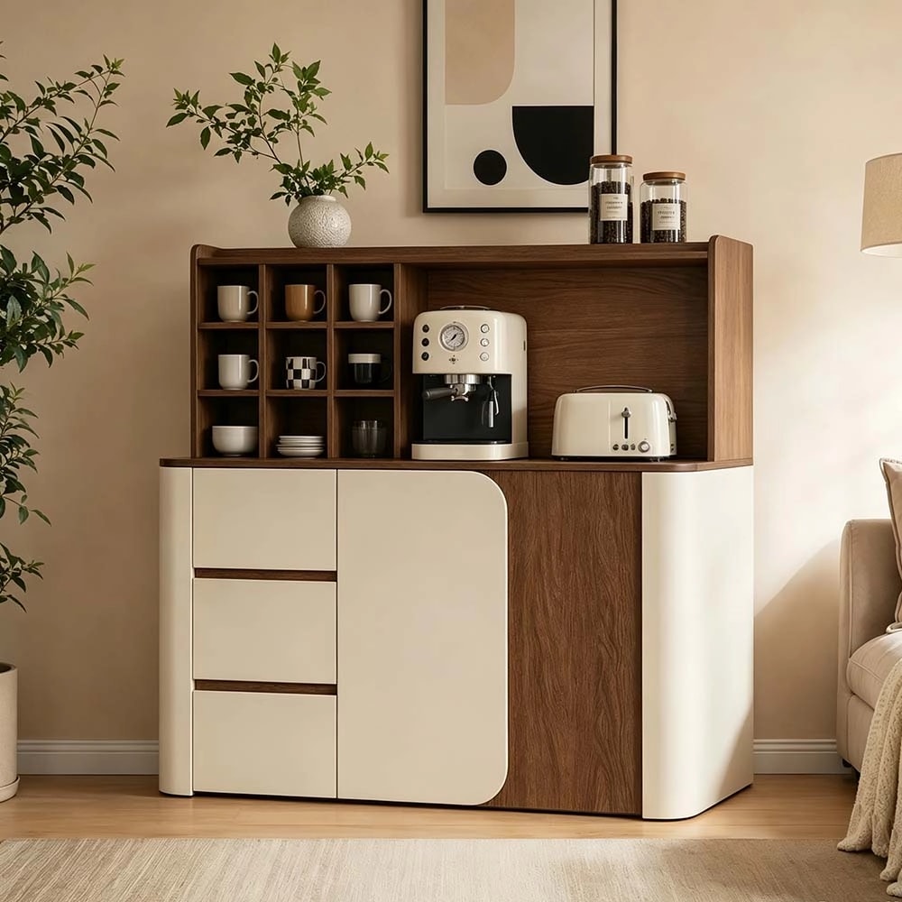 Mid-Century Solid Wood Cabinet lifestyle 3