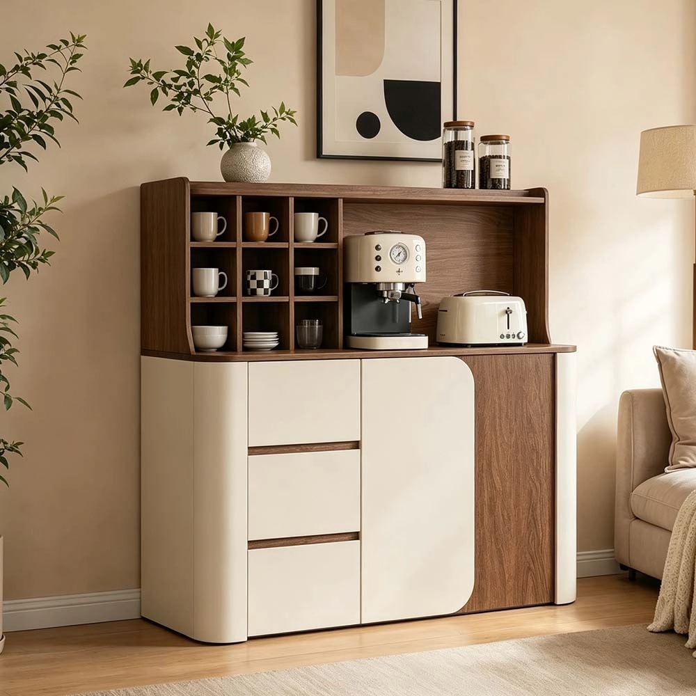 Mid-Century Solid Wood Cabinet lifestyle 2
