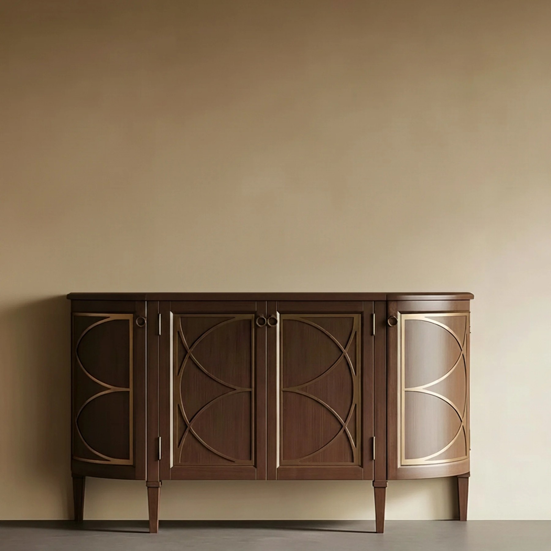 French Carved Solid Wood Sideboard lifestyle 1