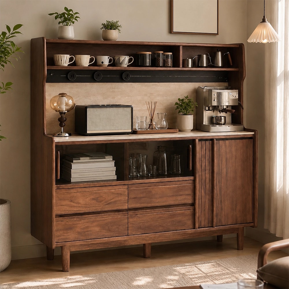 Solid Wood & Stone Sideboard lifestyle 3