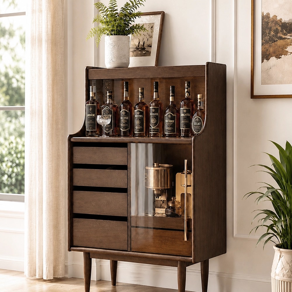 Minimalist Solid Wood Buffet Cabinet lifestyle 3