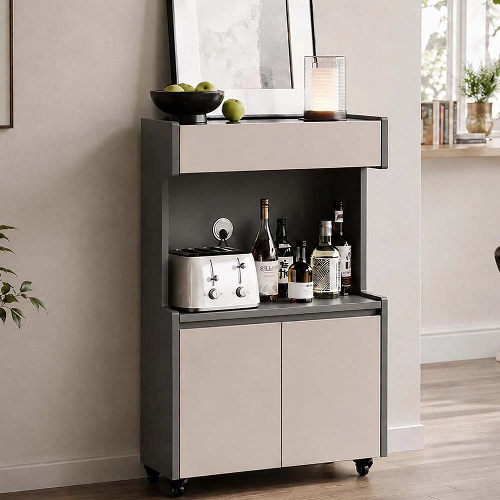 Two-Tone Rolling Storage Cabinet lifestyle 3
