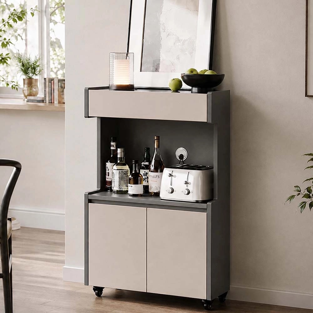 Two-Tone Rolling Storage Cabinet lifestyle 2