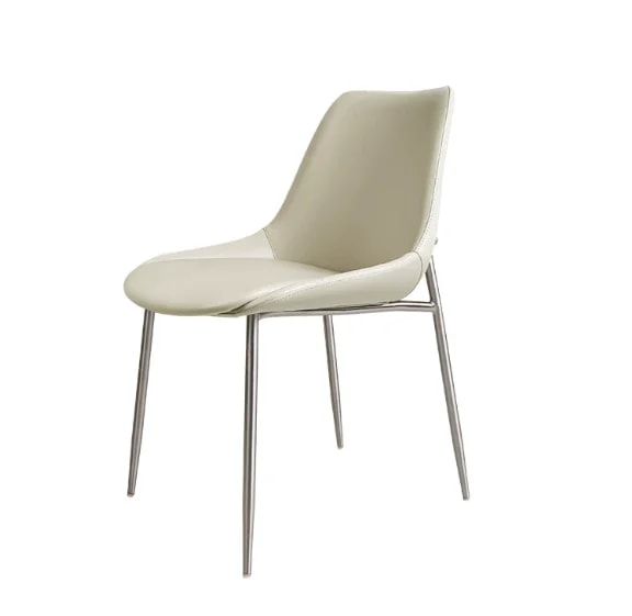 Armless Leather Upholstered Dining Chair lifestyle 1
