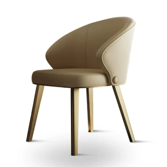 Leather & Metal Dining Chair lifestyle 1