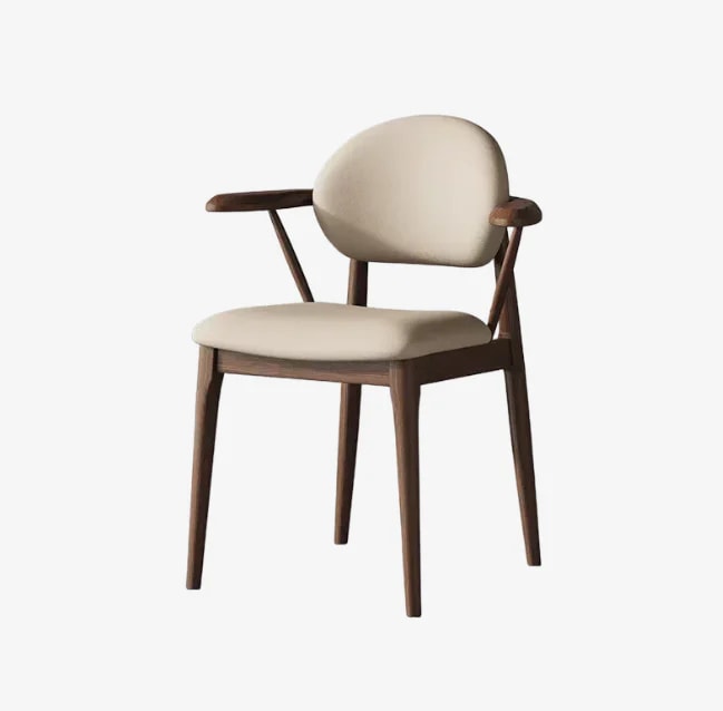 Rounded Back Upholstered Dining Chair lifestyle 1