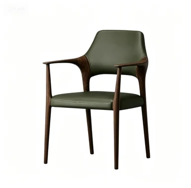 Solid Wood Upholstered Arm Chair lifestyle 1