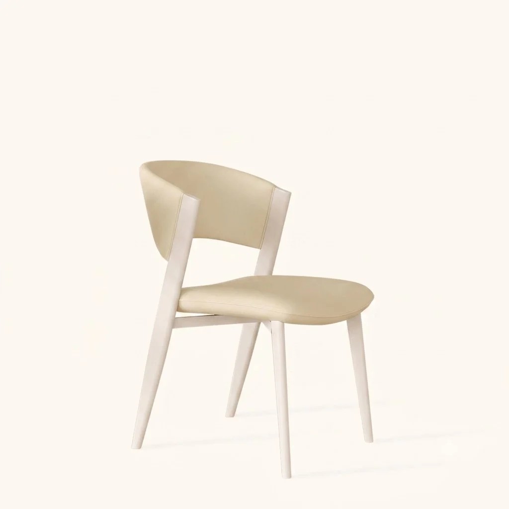 Creamy Two-Tone Dining Chair lifestyle 1
