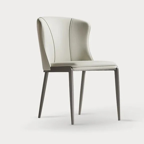 Minimalist Faux Leather Dining Chair lifestyle 1
