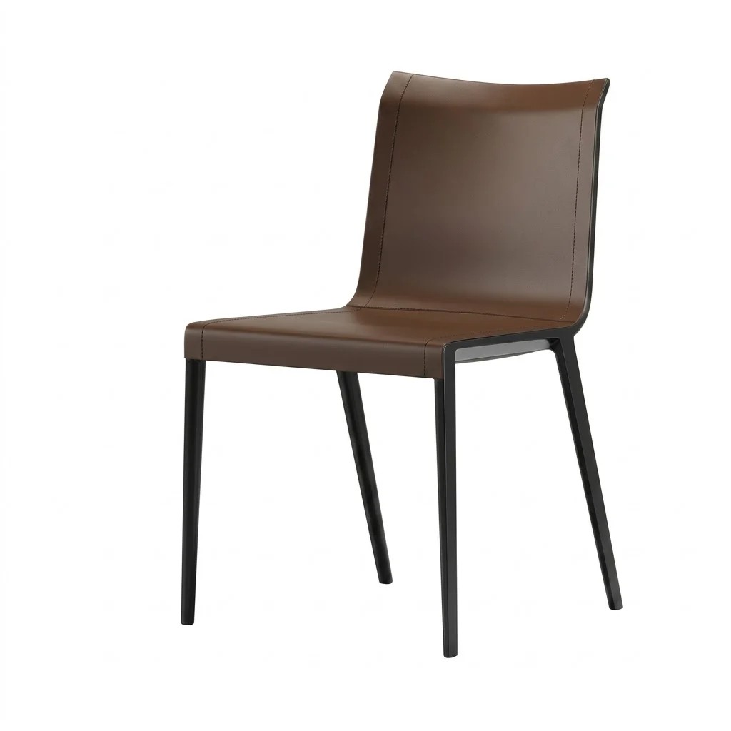 Leather Armless Dining Chair lifestyle 1