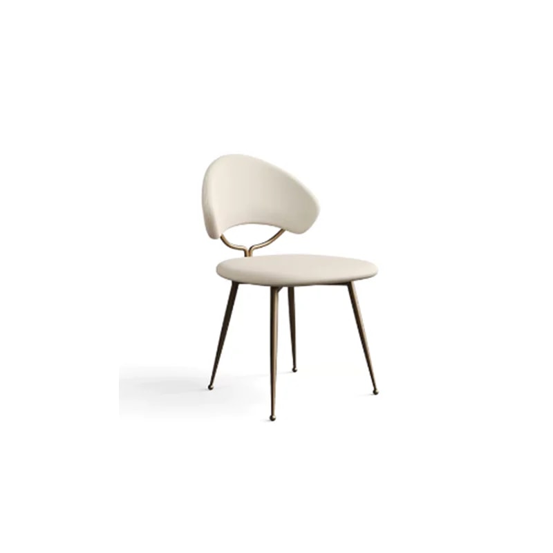Upholstered Dining Chair with Metal Base lifestyle 1