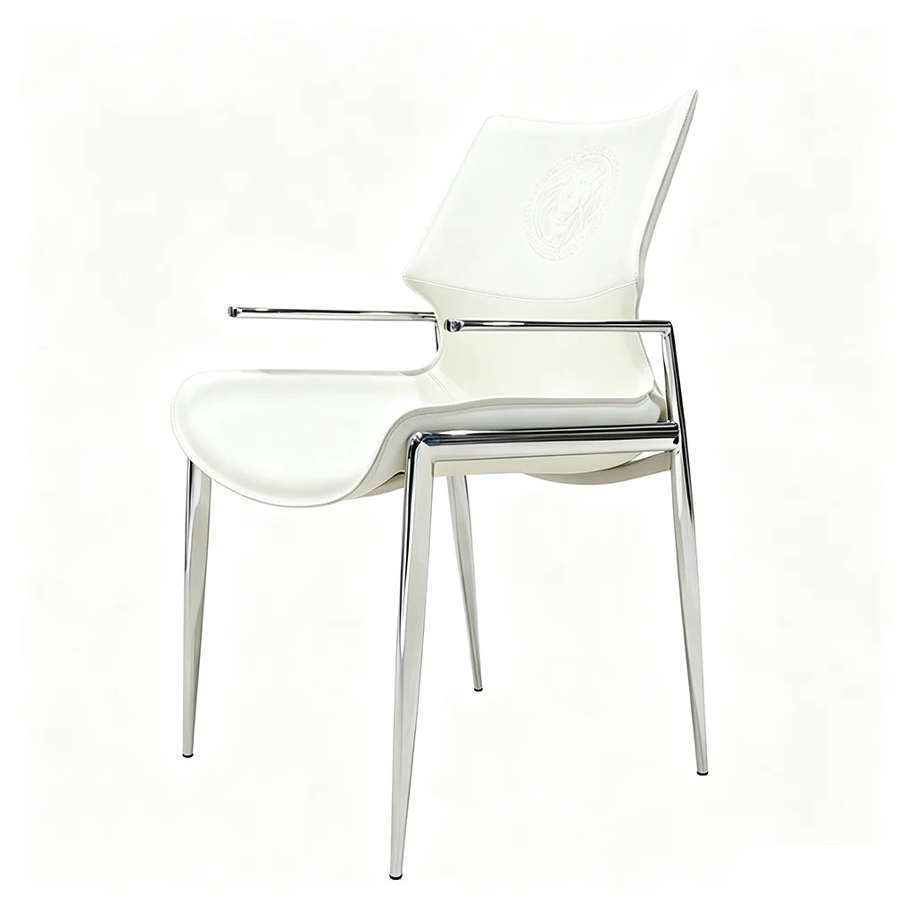 Saddle Leather Arm Dining Chair lifestyle 1