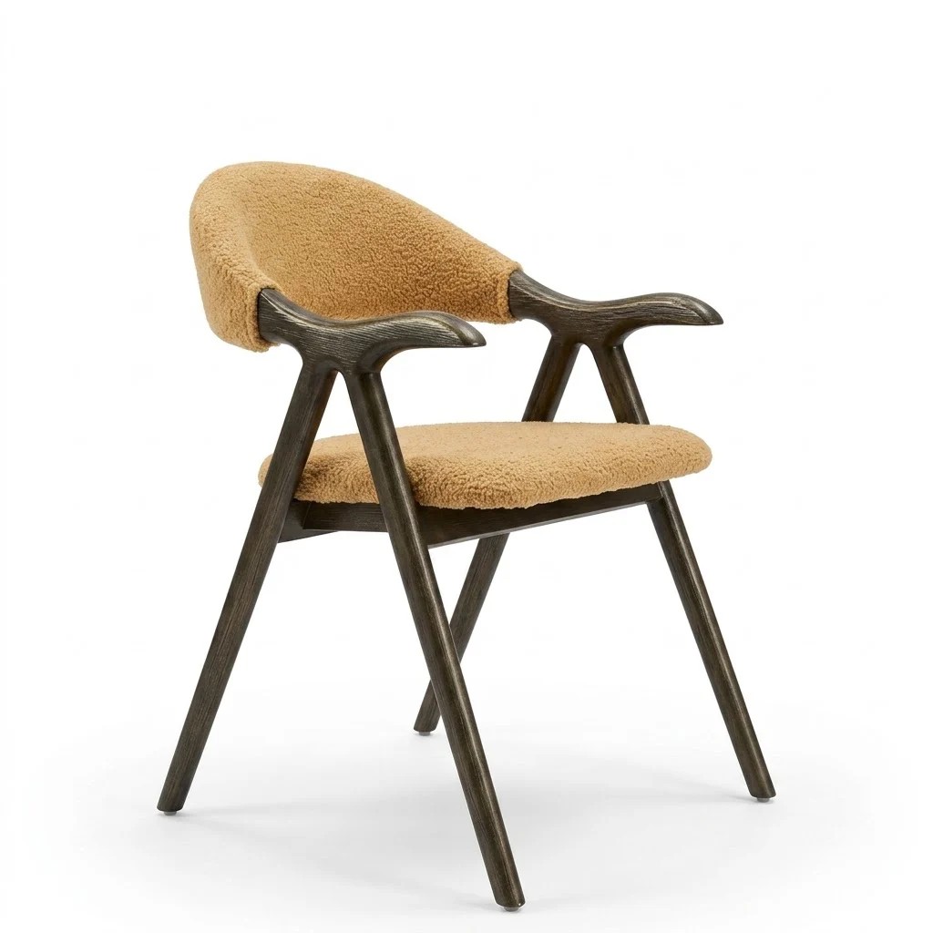 Retro Upholstered Dining Chair lifestyle 1