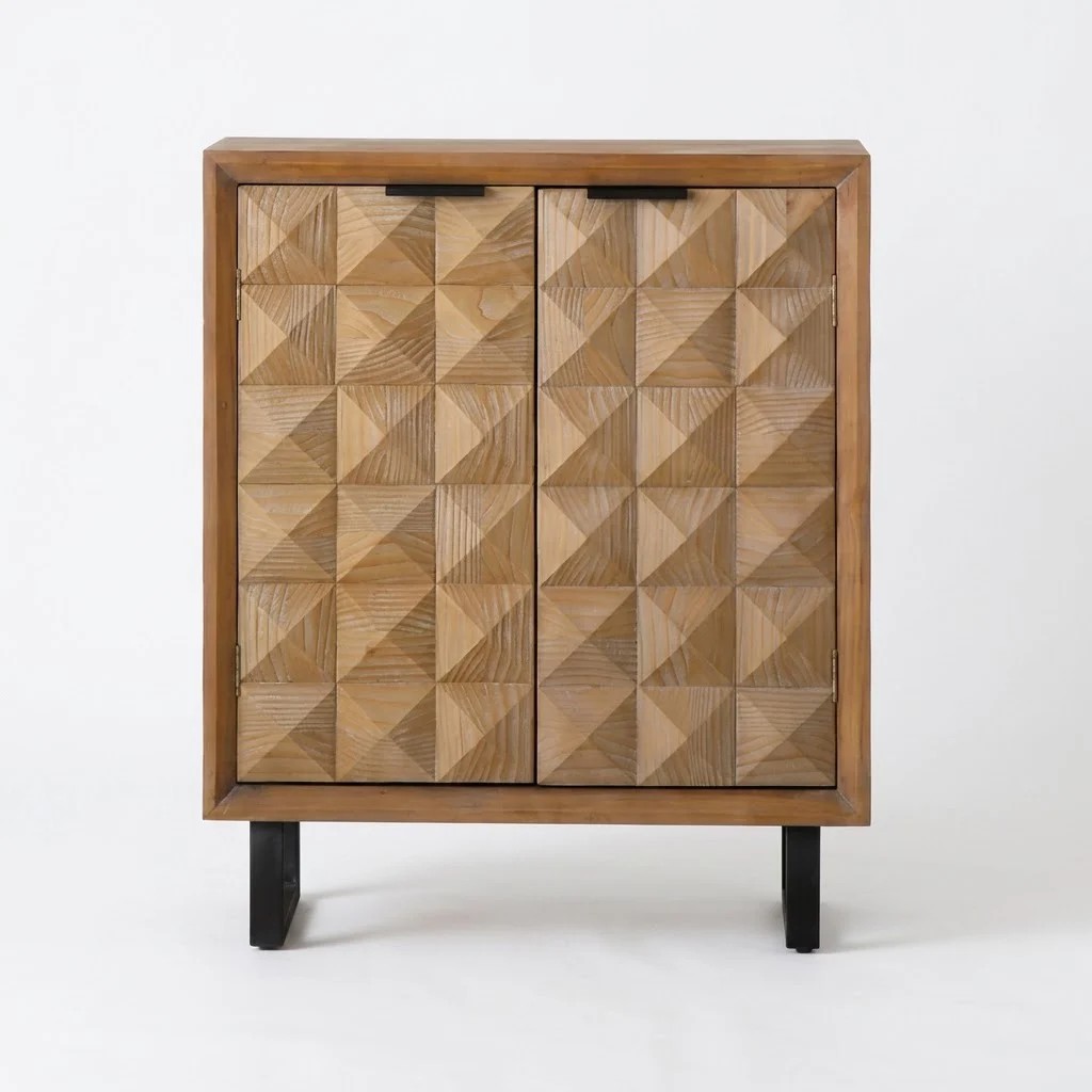 Wabi-Sabi Solid Wood Shoe Cabinet lifestyle 1