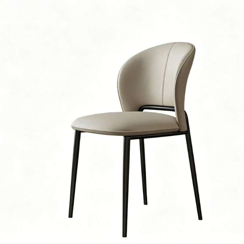 Upholstered Dining Chair with Leather Finish lifestyle 1