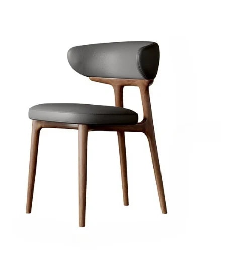 Upholstered Wood Frame Dining Chair lifestyle 1