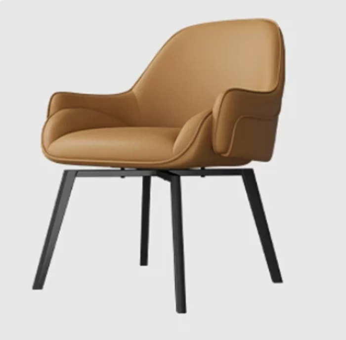 Perforated Swivel Dining Chair lifestyle 1