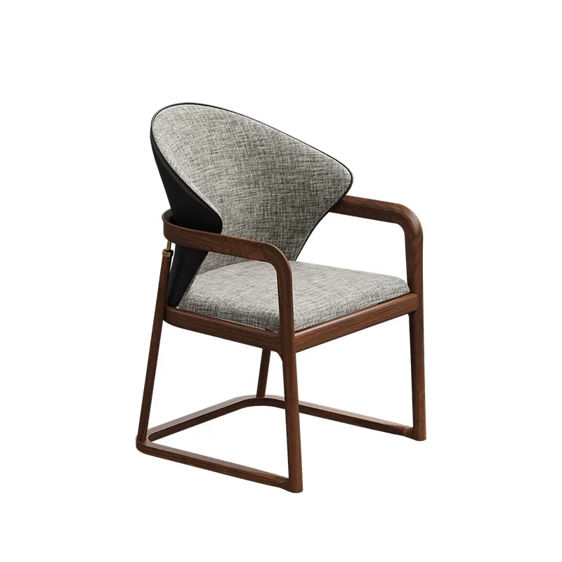 Neo-Chinese Wooden Dining Chair lifestyle 1