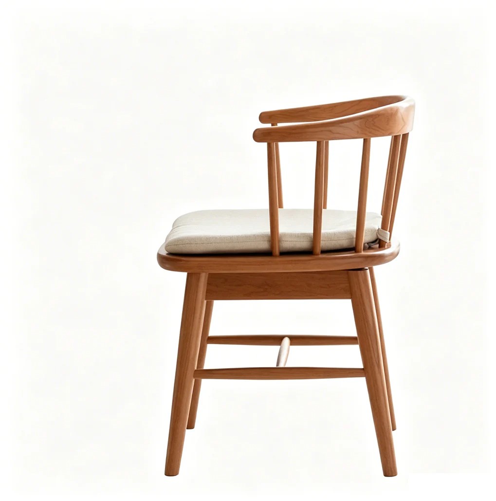 Solid Wood Swivel Dining Chair lifestyle 1