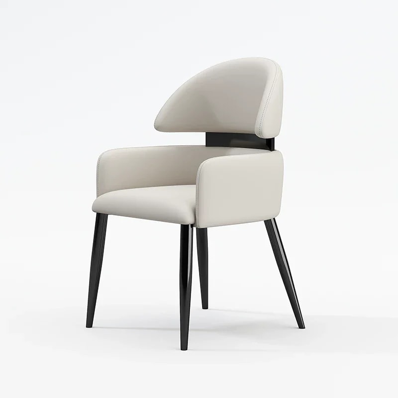 Upholstered Dining Chair with Arms lifestyle 1
