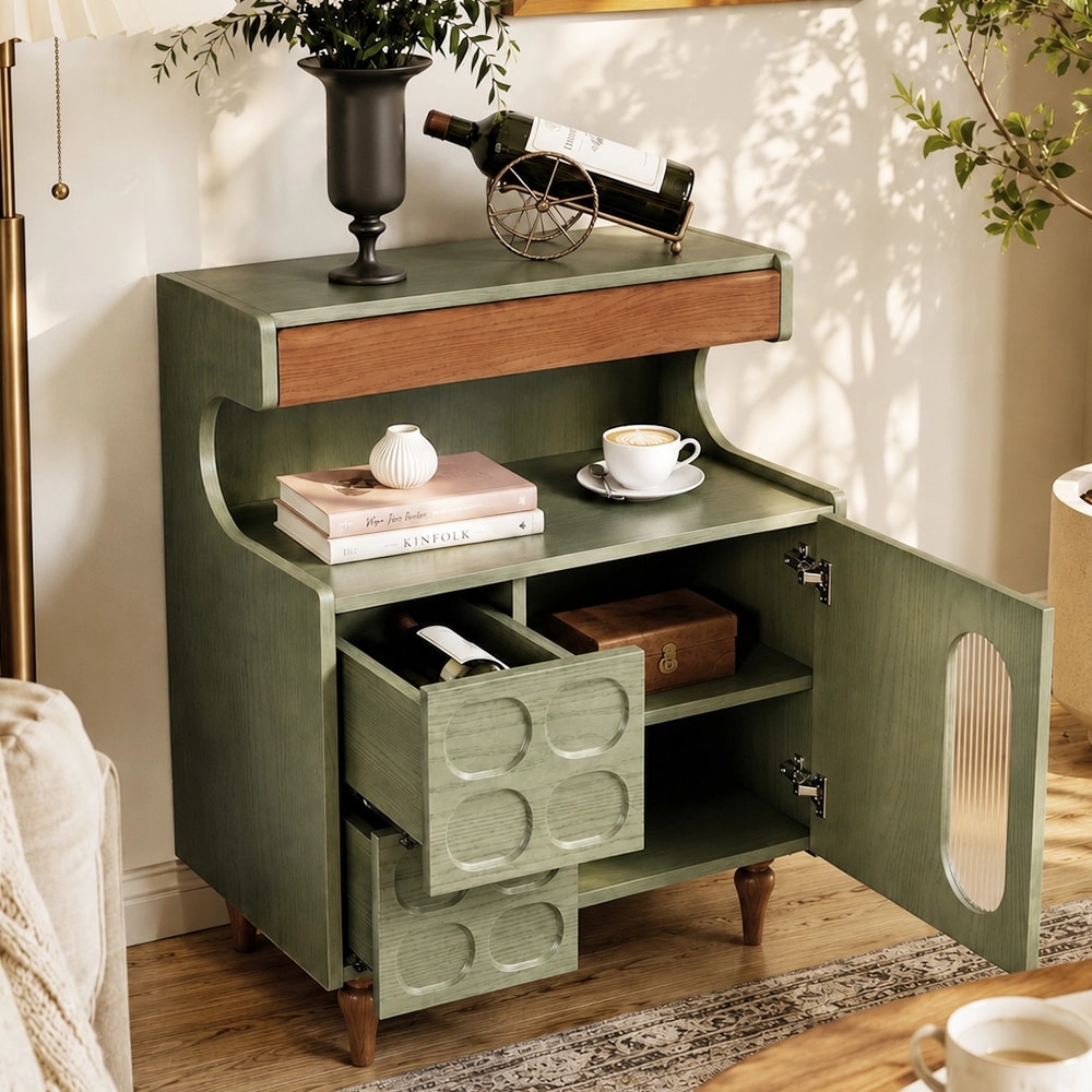 Mid-Century Green Ash Buffet lifestyle 3