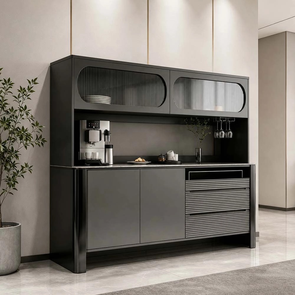 Solid Wood Sideboard Cabinet lifestyle 3