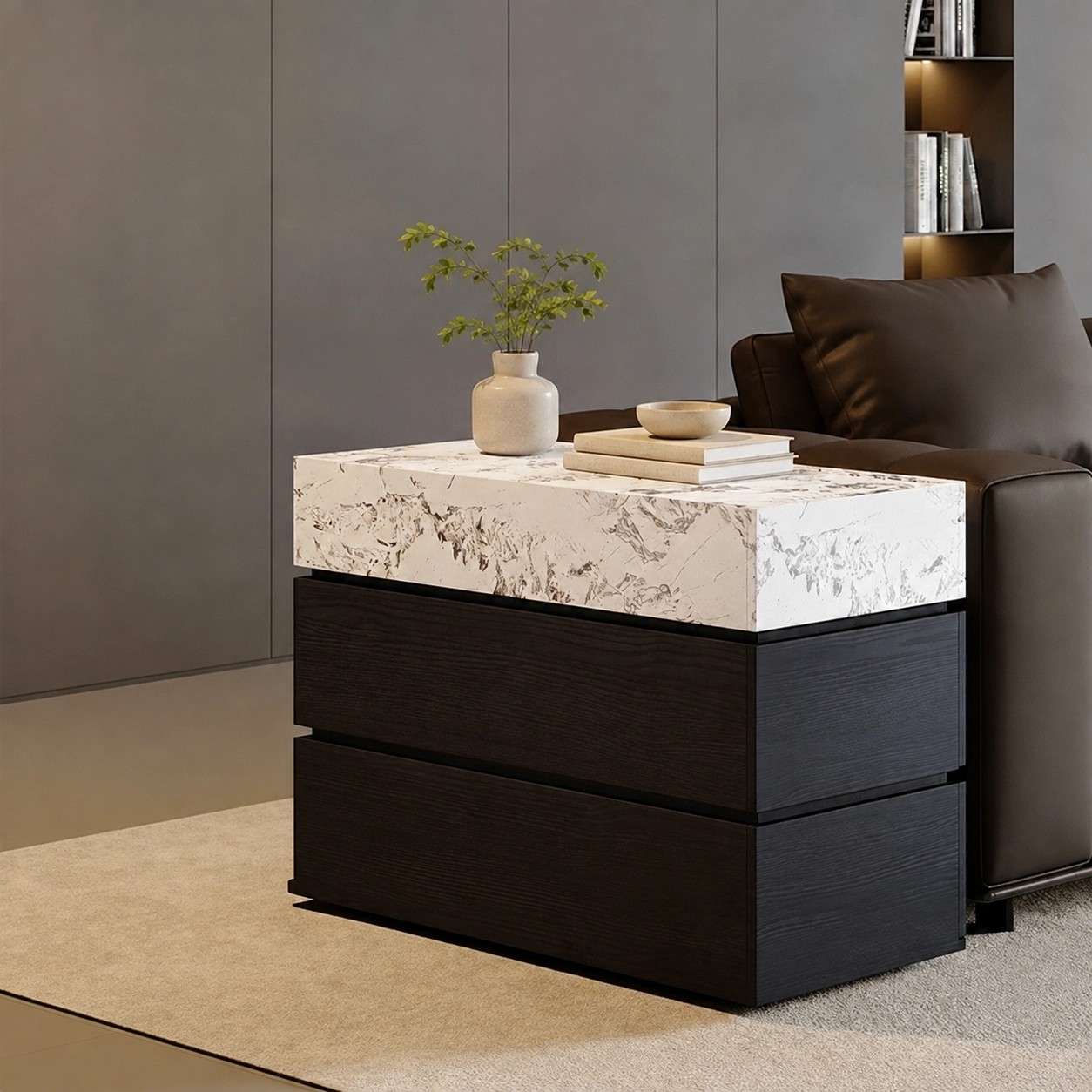Italian Rolling Storage Cabinet lifestyle 1