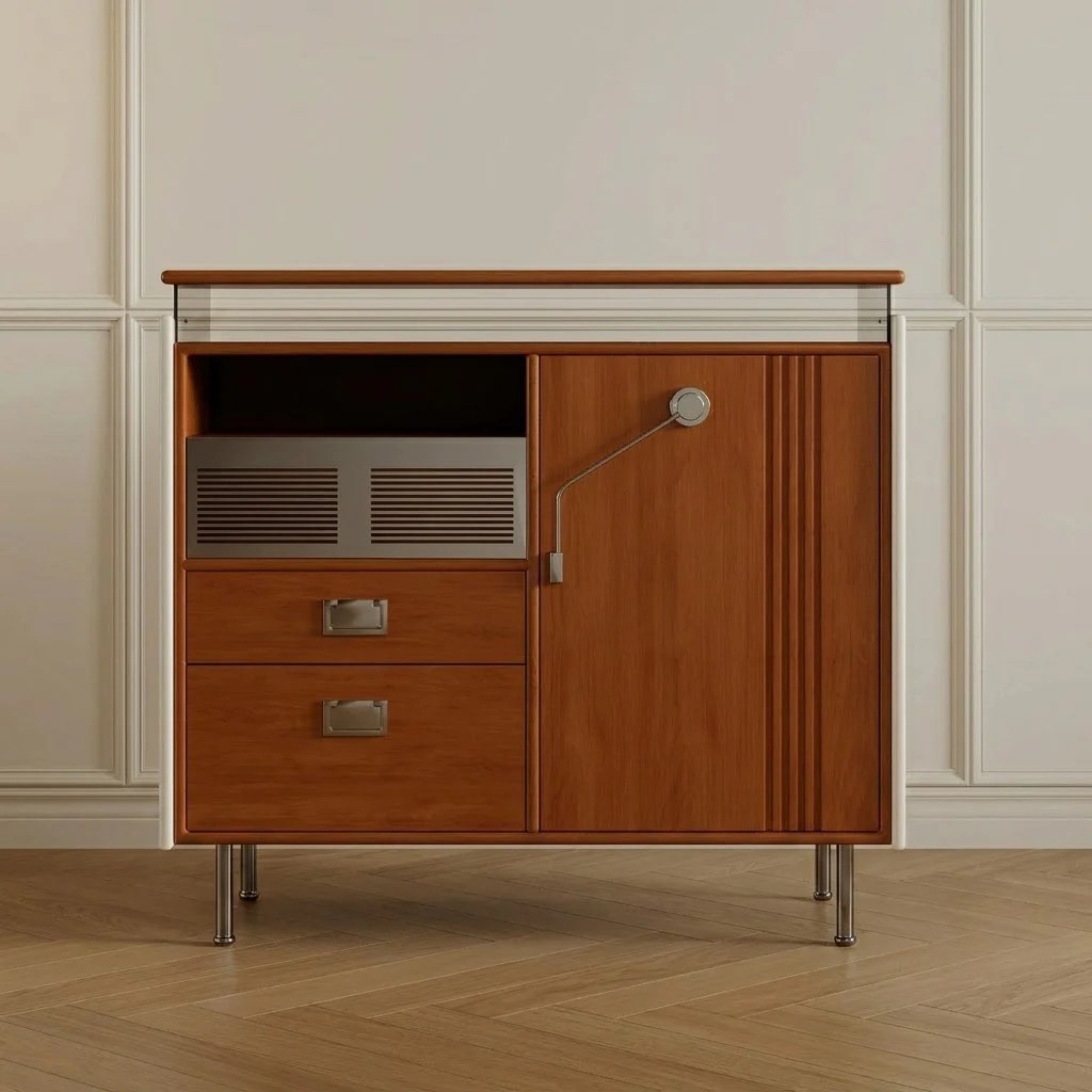 Cherry Wood Mid-Century Sideboard lifestyle 1
