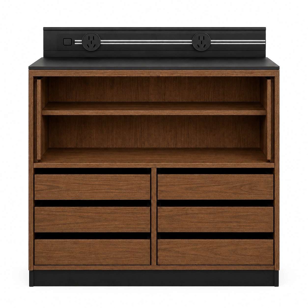 Solid Wood Wall Coffee Cabinet lifestyle 1