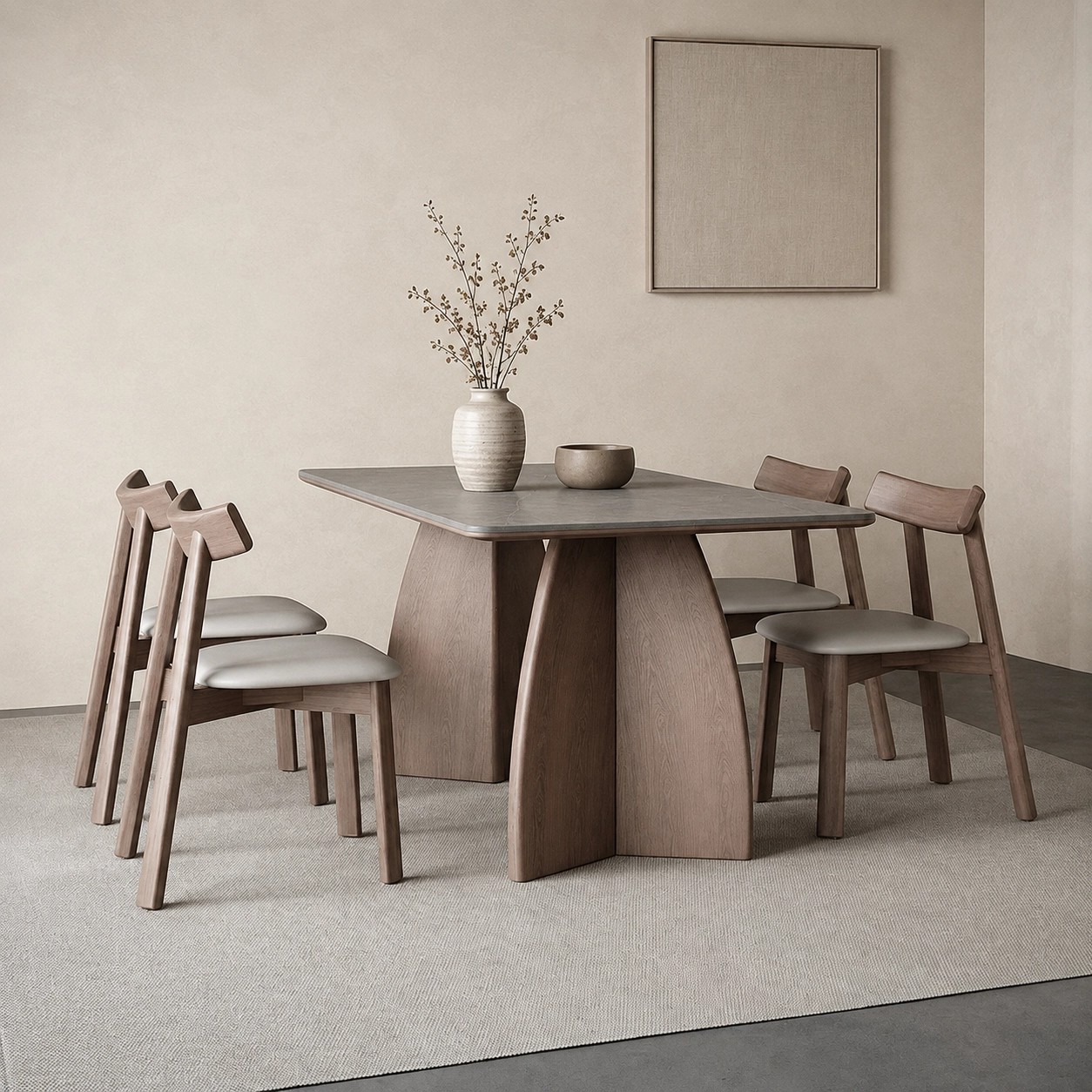 Ash Wood Dining Table lifestyle 3